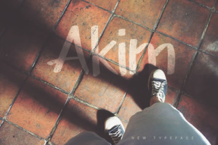 Akim: A Playful Display Font for Handmade Labels & Printables