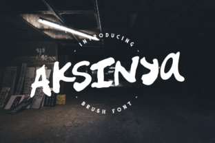 Aksinya Brush Font