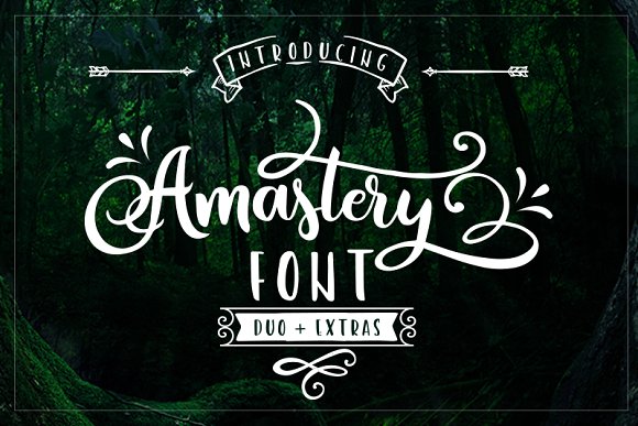Amastery Font Duo: A Script Handwritten Typeface for Scroll-Stopping Marketing
