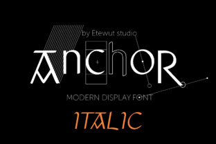 Anchor Italic: A Magical Display Font