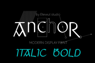 Anchor Italic Bold: A Magical Display Font