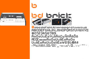 BD Brick: A Bold Display Font