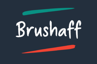 Brushaff: A Brushed Font for Editorial Design