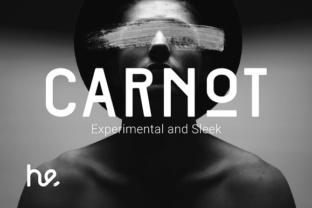 Carnot Font: Bold Geometric Elegance for Handmade Labels & Printables