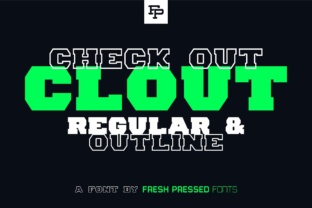 Clout: A Bold Display Font