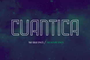 Cuantica Family: A Bold Display Typeface