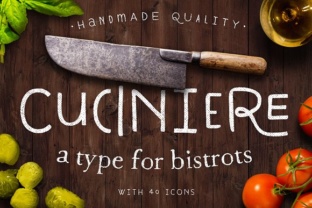 Cuciniere: A Display Font That Feels Like Homemade Bread