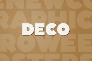 Deco: A Bold Art Deco Font for Creative Projects