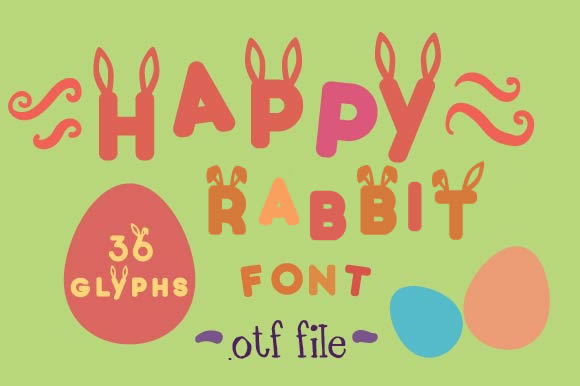 Happy Rabbit Font: Your Easter-Themed Display Typeface