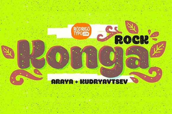 Konga Rock: A Bold Typeface for Creative Projects