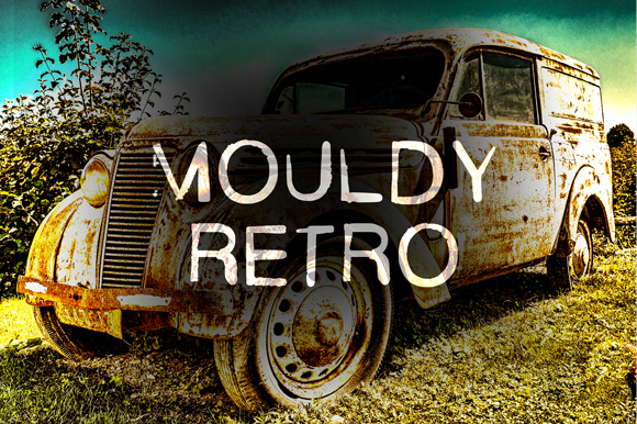 Mouldy Retro Font: Rustic Display Type