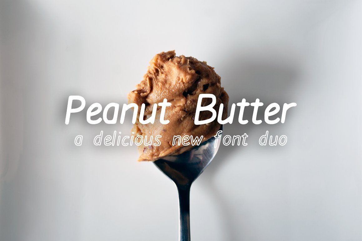 Peanut Butter Font Duo: A Warm, Friendly Display Typeface for Digital Brands