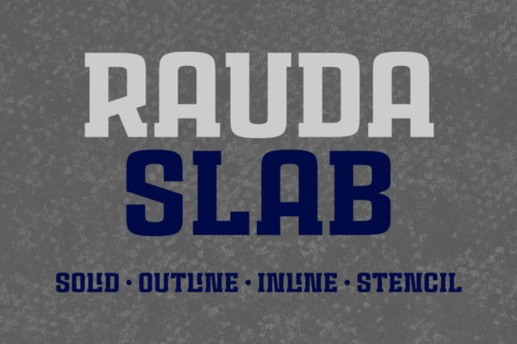 Rauda Slab Family: A Bold Font for Business Branding