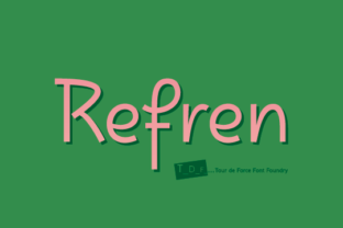 Refren: A Bold Display Font for Campaigns