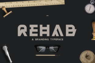 Rehab: A Bold Font for Branding