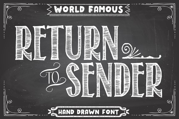 Return to Sender: A Bold Font for Creative Projects
