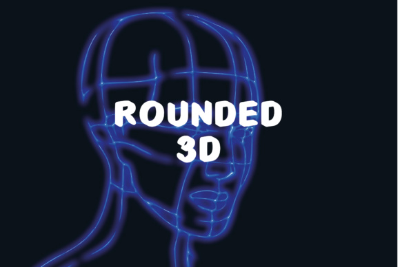 Rounded 3D: A Casual 3D Font for Designers