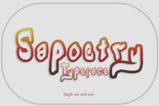 Sapoetry: A Bold Display Font