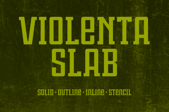 Violenta Slab: Bold Display Font
